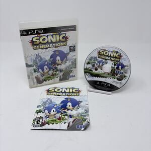 Sonic Generations Sony PlayStation 3, 2011 PS3 Clean Complete CIB Manual Tested